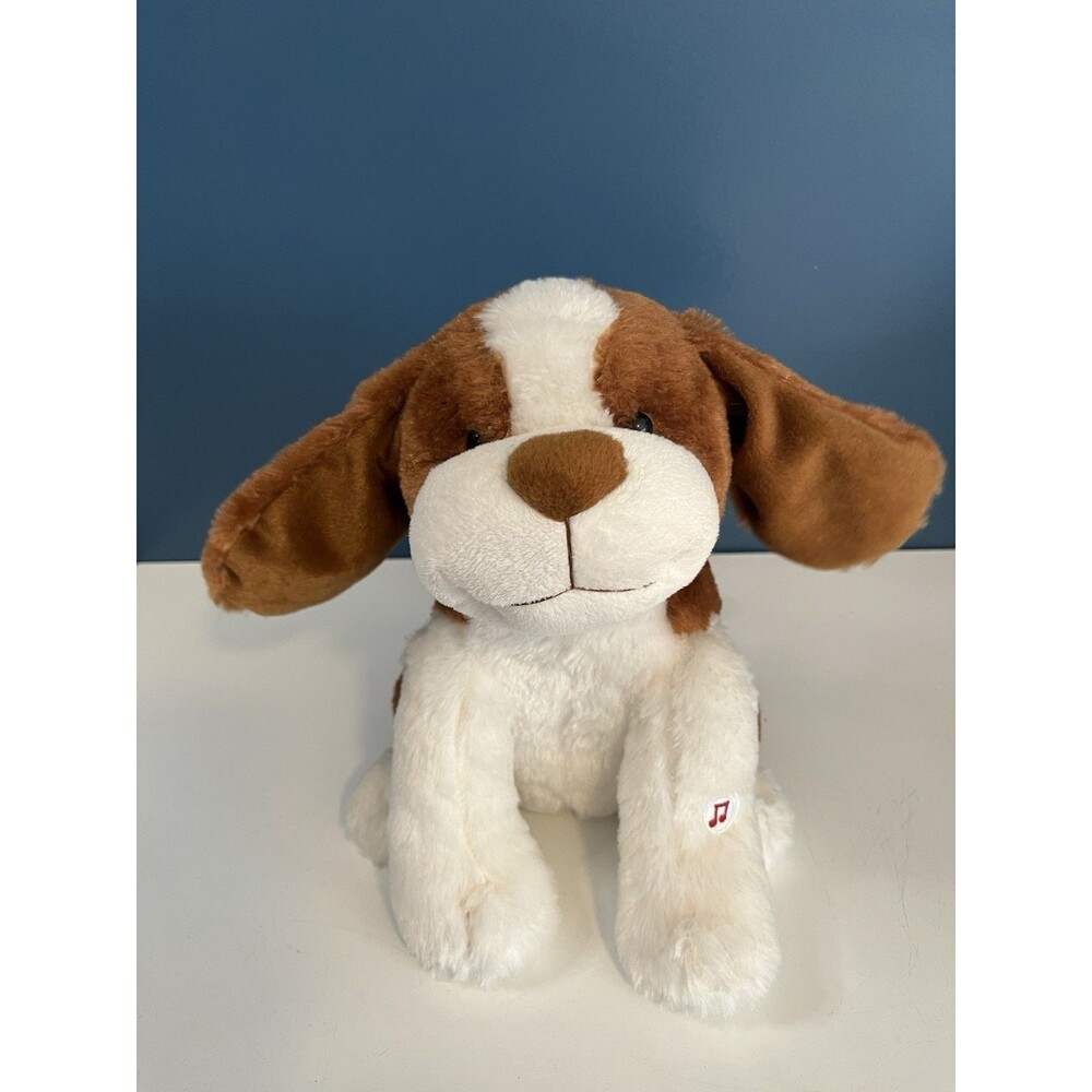 ANIMATED FLAPPING PUPPY Plush Toy w/Tags Plays “Tutti Frutti” Macy’s 2014 Tested